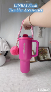 LINBAI Flask Paracord with Pendant for Starbucks Tumbler Holder S-tanley Handle Tumbler Accessories