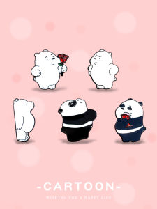 Cute Cartoon Bear Chest Pin Small White Bear Badge Panda Design Alloy Silver Gold Plated Couple Gift Mini Accessory