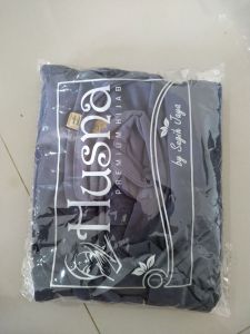 hijab bergo maryam tali HUSNA jersey premium