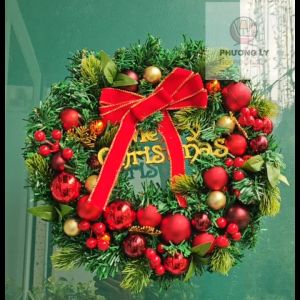 Vòng Nguyệt Quế Giáng Sinh Trang Trí Cửa Phòng Dịp Noel Nhiều Mẫu Kèm Hình Ảnh Thực Tế