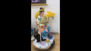 Tượng Phật Văn Thù và Phổ Hiền Bồ Tát size 40cm chất liệu Composite và bột đá hàng cao cấp loại 1 nhập khẩu Đài Loan