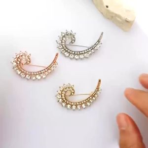 Bros Geometris Premium Zirconia H9351 Bros Aksesoris Fashion Hijab Clips Bros Baju