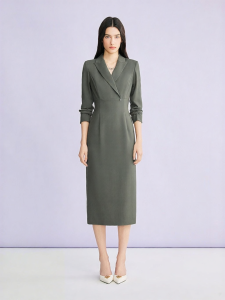 Summer New Fashion Three Acetate Wool Blend Dress