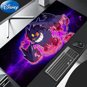 Bandai | 90x40cm Mouse Pad Pokemon Gengar Anime Gamer Gaming Accessories Varmilo Keyboard Pad PC Computer Rubber Desk Mat Carpet Mousepad