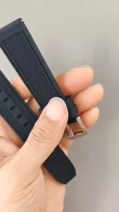 New Extended Large Size 220mm Rubber Strap 22mm Quick Release Watch Band Men Waterproof Wristband Silicone Bracelet Universal