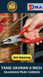 Tang Lancip Cucut / Tang Kombinasi Buaya / Tang Potong Buaya 6 Inci / Long Nose Plier 6"
