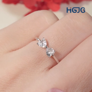 Nhẫn Bạc Nữ Hình Nơ HGJG Phong Cách Thời Trang Thanh Lịch Nhẫn Nữ Xinh Phụ Kiện Trang Sức Bạc 925