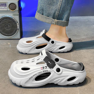 Mens Summer Outdoor Wear Anti-Slip Odor-Resistant Big Size Slip-On Thick Bottom Casual Thong Shoes Breathable EVA Slippers