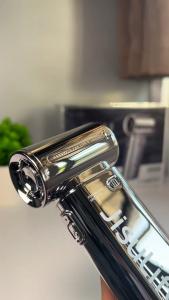 JISULIFE Christmas Gift Handheld Fan Life9 Limited Edition Electroplated Finish Stylish Lanyard 5-Speed Ultra-High Wind Jet Fan With 5 Gears Strong Wind For Travel Outdoor Camping