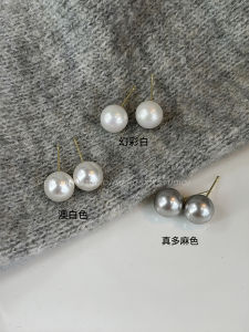 ต่างหูไข่มุกสไตล์เรียบง่ายสำหรับผู้หญิง ต่างหูแบบคล้องหูสำหรับใส่ไปทำงาน ต่างหูแบบคล้องหูแบบมีกาวสำหรับใส่ไปทำงาน