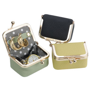 Royal Bagger Mini Coin Purse with Kiss Lock - Women's Fashion Accessory for Earrings, Rings & Necklaces Jewelry Boxes 2935