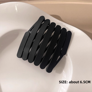 Simple Foldable Travel Portable Hairband for Women Short Hair Styling Retro Hair Clip High Top Design by Purple Rice