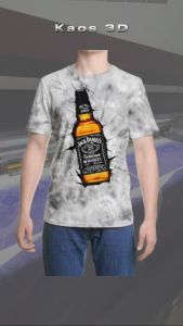 Kaos 3D 3 Dimensi Botl J4ck D Premium Bangkok Thailand