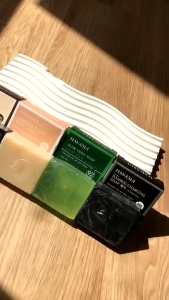 Hanasui Bamboo Coffee Soap - Sabun Coffee Hanasui - Mengangkat Komedo - Scrub Soap - Bpom -Sabun Coffee Bpom - Kosmetik Herbal Online