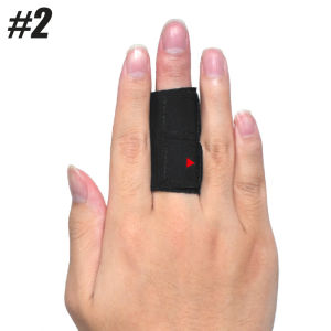 Non-Metal Finger Support Sleeve Adjustable Protective Splint for Thumb & Fingers Ideal for Basketball Tennis Volleyball Golf