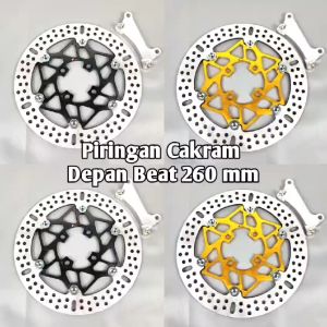 Disc Piringan Cakram 260mm Variasi Beat Vario 125 150 160 Fi Scoopy Genio Piringan Honda Beat Scoopy Vario Spacy 260mm Copy Psm