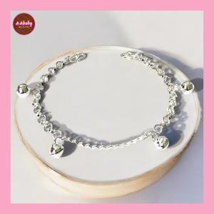 🌈AAbaby Galleries AA442 Original Baby 925 Silver Anklet Bracelet Eye Drum Smile 微笑 Rantai Kaki/Tangan/Gelang Bayi