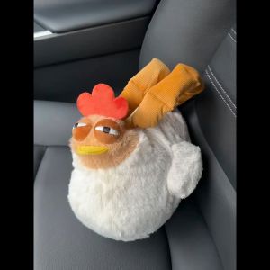 Fur Chicken Plush Bag Ugly Hen Shape Handbag Funny Kawaii Chicken Big Rooster Doll Satchel Purse for Women Kid Gifts Toy