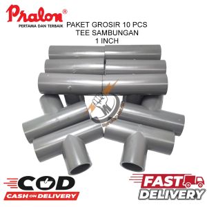 (10 PCS) PRALON TEE 1" AW/TEE 1"INCH/CABANG 3/SAMBUNGANG PIPA CABANG 3/FITTING PIPA MEREK PRALON AW.