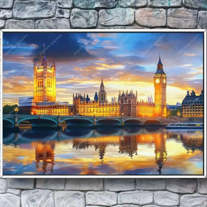 Castle Building At Dusk 500/1000/1200/2000PCS Jigsaw Puzzle For Adult Family Game Portable DIY Art Decor High Quality Paper Gift