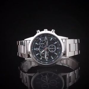 Jam Tangan Pria Dewasa 2024 Geneva Chrono Stainless