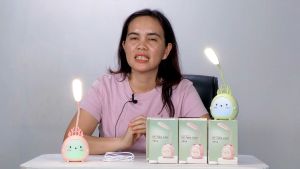 Lampu Belajar Lucu Imut & Meja Siput Rabbit