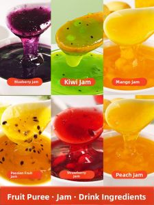 Mango Strawberry Blueberry Passion Fruit Ice Cream Special Ingredients Taro Cake Milk Tea Shop Dessert Commercial Use Jam