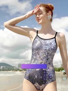ZOKE | Professional Training Competitive One-Piece Swimsuit Gray Mermaid