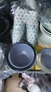 Chén ăn ăn chè thân xoắn nhựa melamine vân đá xanh - CO 09: Ø 9.0 x 5.0 cm