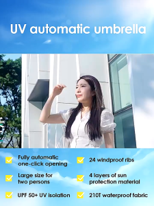 Automatic Umbrella Sunscreen & Folding Umbrella for Rain or Shine Outdoor