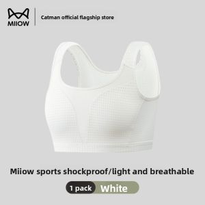 miiow | Sports Bra Womens Anti Shock No Sagging Big Chest Looks Small Fitness Training Military Training Running Underwear MiiOW Cat Person