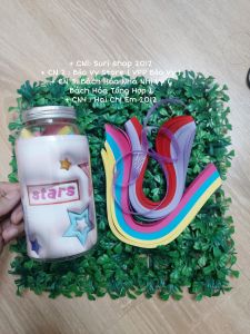 Giấy xếp sao kèm hủ đựng ( 365 ngôi sao ) quà tặng lưu niệmquà tặng ý nghĩa cuộc sống