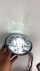 LAMPU DEPAN MOTOR HEADLAMP DAYMAKER BULAT HARLEY BIG LED PREDATOR MOTORCYCLE HEADLIGHT
