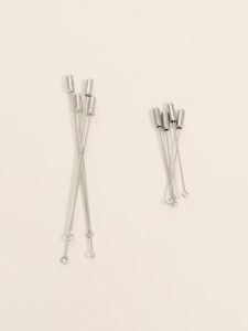 10pcs/lot Rhodium Color 9 Shape Head Pins Brooch 50/90mm Metal Eye Pin Safety Long Brooch Pins Headpins For DIY Jewelry Making