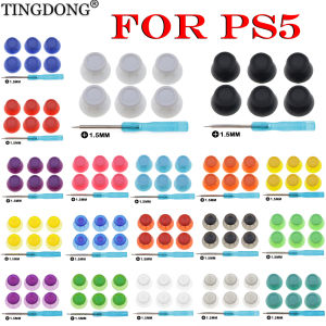 For PS5 Thumbstick Grip Cap Set 3D Analog Joystick Cover Controller Button Replacement Accessory for Enhanced Gaming Experience