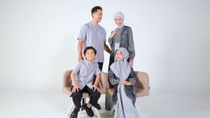 NBRS Freya Koko Sarimbit Set Keluarga Gamis Dewasa Anak Setelan Dress Rosewood  Rayya Series