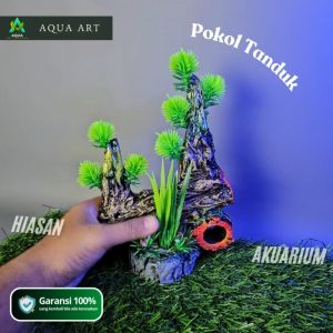 Hiasan Ornamen Dekorasi Akuarium Pokol Tanduk