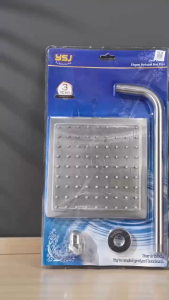 "JELRICHAL SHOP"  (#9618) Square Booster Shower Head Set bathroom shower