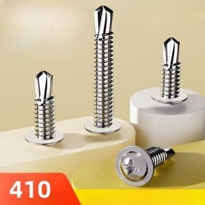 M4.2 #8 M4.8 #10Truss Head Sheet Metal Screws Assortment 410 Stainless Steel Self Tapping Drilling Screws for Metal Plastic Wood
