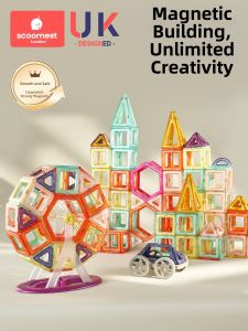 KESCOORL | Magnetic Construction Toys for Children Intellectual Development Magnetic Building Set
