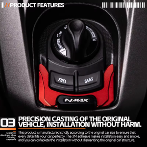 NMAX Accessories CNC Ignition Switch Cover CNC Electric Door Lock Button Cover Protector For YAMAHA NMAX125 NMAX155 N-MAX 160