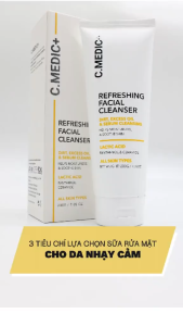 Sữa Rửa Mặt Cấp Ẩm Phục Hồi Da C.MEDIC+ – Dịu Nhẹ Dùng Được Cho Da Nhạy Cảm & Da Treatment 200g
