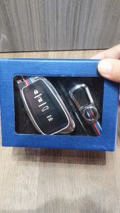 Ốp bảo vệ chìa khóa xe TOYOTA 4 nút bằng hợp kim cao cấp sang trọng PKXH-183