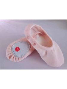 Mềm Giày Khiêu Vũ Đáy Nữ Giày Khiêu Vũ Múa Ba Lê Trung Quốc Không Buộc Hình Móng Vuốt Mèo Người Lớn Giày Tập Luyện Vật Lý Canvas Phiên Bản Nâng Cấp