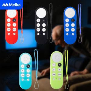 Luminous Thickened Silicone Protective Case for Google TV Remote Shockproof Anti-Slip Glow in the Dark Cover Sleeve