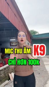 Micro Thu Âm Không Dây K9 Giảm Tiếng Ồn Lọc Tạp Âm - Mic livestream cài áo - sử dụng cho quay video