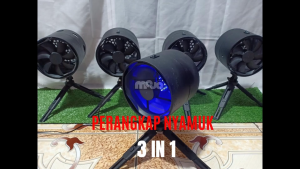 Perangkap Nyamuk 3in1 - DC 12v dan 24v dengan Lampu LED UV (Kipas-Deteksi Uang-Perangkap Nyamuk)