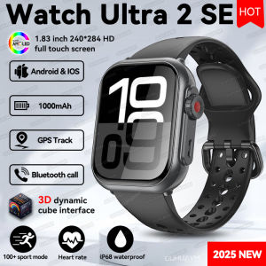 2025 New 1000mAh Long Battery Life Smartwatch Men Bluetooth Call Waterproof 1.83 inch Full Touch Fitness Sport Smart Watch Women
