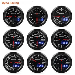 Đồng Hồ Đo Xe Hơi Dynoracing 2 Inch 52mm Màn Hình Kép LED 7 Màu Hiển Thị Áp Suất Tăng Áp Nhiệt Độ Nước Nhiệt Độ Dầu Áp Suất Dầu Đồng Hồ Đo Điện Áp Tỷ Lệ Nhiên Liệu Không Khí Nhiệt Độ Khí Thải (EGT) Đồng Hồ Đo Vòng Tua Máy