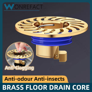 Brass Large Size Sewer Quick Way Drain Valve Anti Clogging Anti Insect Hair Interception Filter Bathroom Universal Shower Floor Drain Core